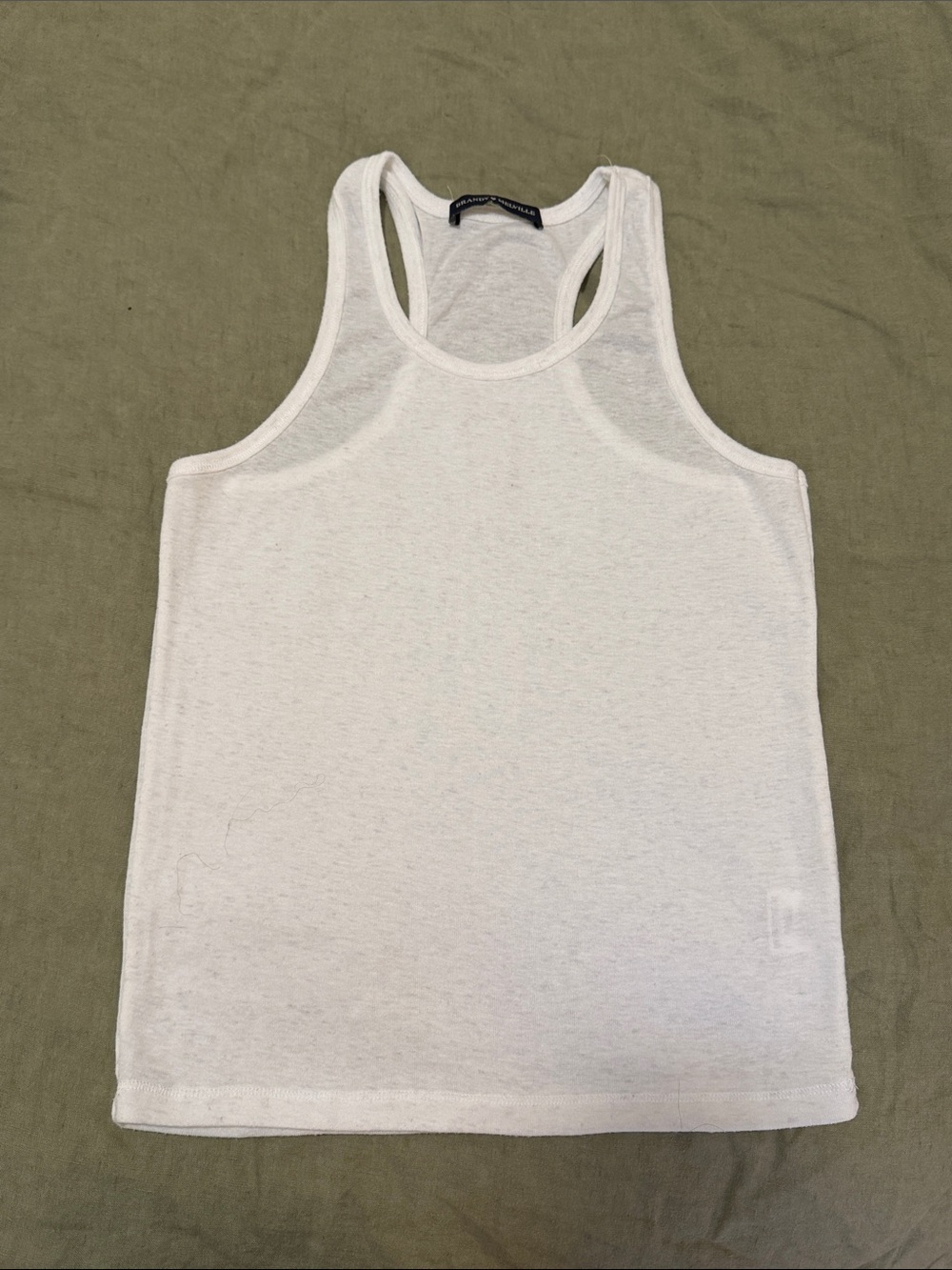 Brandy Melville White Racerback Tank Top